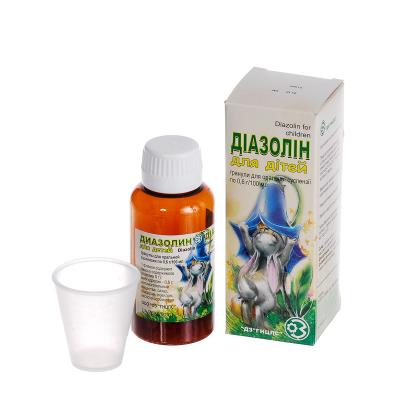 Диазолин для детей гранулы д/ор. сусп. 0.6 г/100 мл по 9 г во флак.