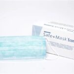 Маска медицинская Safe+mask Economy трехслойная, нестерильная, с петлями, 50 штук