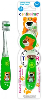 Зубная щетка Dentissimo Kids Timer от 3 до 6 лет, мягкая, 1 штука