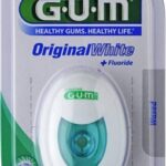 Зубная нить GUM Original White Floss, вощеная с фторидом, 30 метров