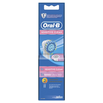 Сменные насадки для электрической щётки Oral-B Sensitive Clean, 2 штуки