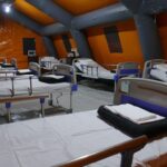 ГСЧС показала готовый COVID-госпиталь на Прикарпатье (КАДРЫ)