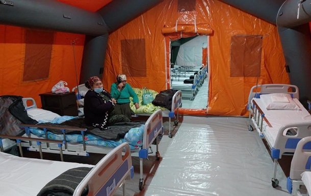На Херсонщине показали мобильный COVID-госпиталь